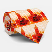 Cravate Londres Red Bus & Big Ben (Roulé)