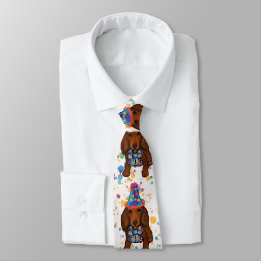 Cravate Long Haired Dachshund (Attaché)