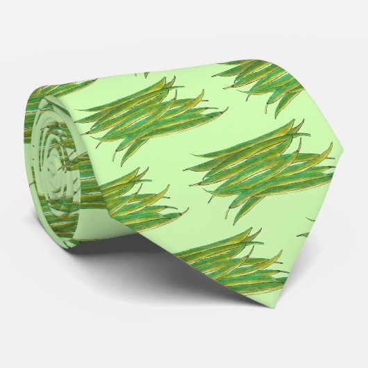 Cravate Long haricots verts légumes Jardin Légume Veg (Roulé)