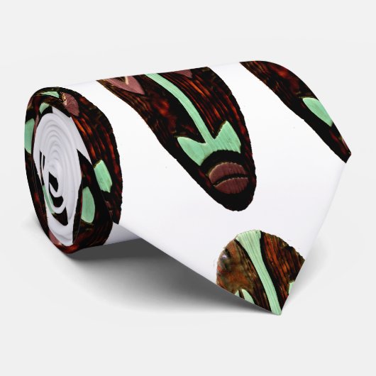 Cravate Long Tonnerre de Masque Tiki (Roulé)