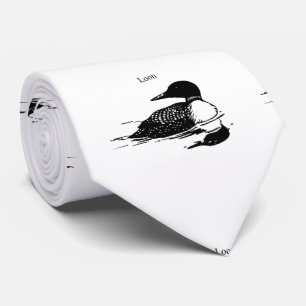 Cravate Loon Swimming Bird Art Thunder_Cove