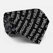 Cravate lorem ipsum Blindtext stupide (Roulé)
