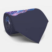 Cravate Loup bleu de loups (Roulé)