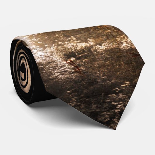 Cravate Loup dans les bois (Roulé)