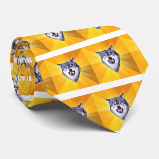 Cravate Loup de courage (Roulé)