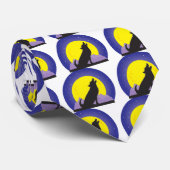 Cravate Loup et lune (Roulé)