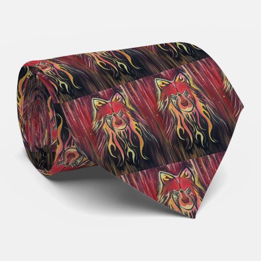 Cravate Loup-feu (Roulé)