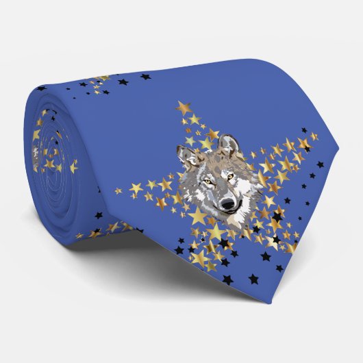 Cravate Loup solitaire (Roulé)