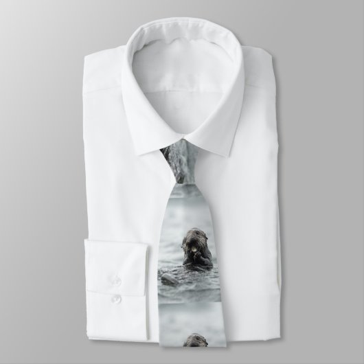 Cravate Loutre de mer adorable (Attaché)