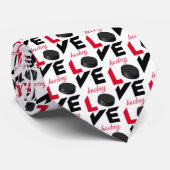 Cravate Love hockey (Roulé)