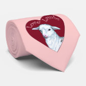 Cravate Love Lambs (Roulé)
