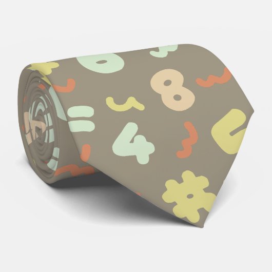 Cravate Love Math (Roulé)