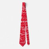 Cravate LOVE - Multi Language - Personnalisable Internatio (Devant)