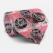 Cravate Love Stinks cupcakes (Roulé)
