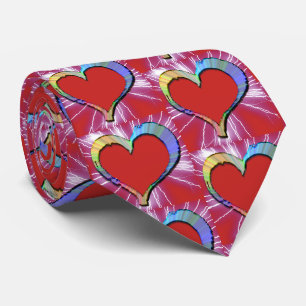 Cravate Love You Lots Electric Valentines Day Hearts