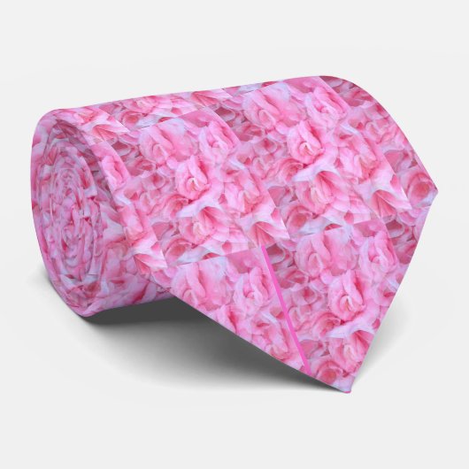 Cravate Lover_ rose (Roulé)