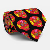 Cravate Lucha Libre Sugar Skull (Roulé)