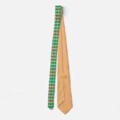 Cravate Lucky 4 Leaf Irish Clover tan necktie (Dos)