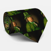 Cravate Lucky Ben Franklin Saint Patrick's Day (Roulé)