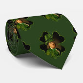 Cravate Lucky Ben Franklin Saint Patrick's Day (Roulé)