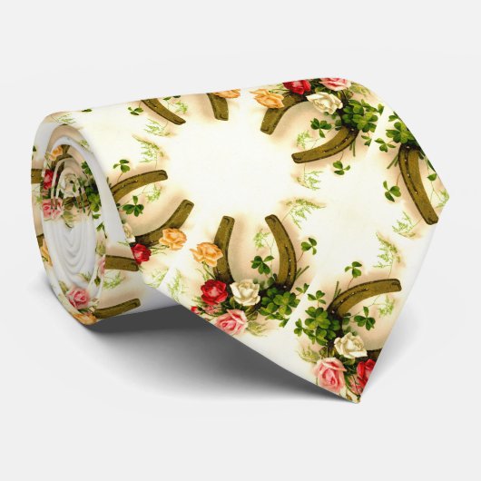 Cravate Lucky horseshoe wedding (Roulé)