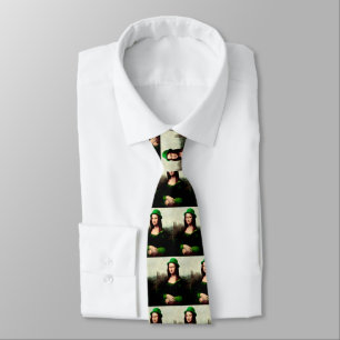 Cravate Lucky Mona Lisa St. Patrick's Day