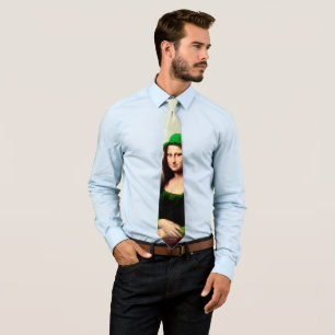 Cravate Lucky Mona Lisa St. Patrick's Day
