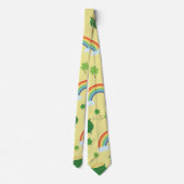 Cravate Lucky Rainbow Gold Coin St. Patrick's Day Cadeau (Dos)