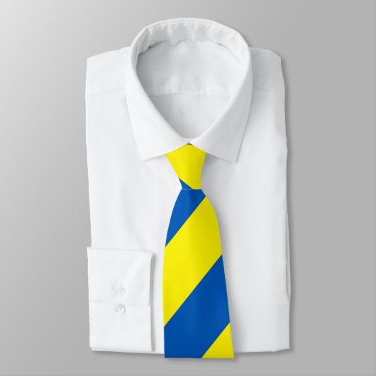 Cravate L'Ukraine - couleurs du drapeau moderne (Attaché)