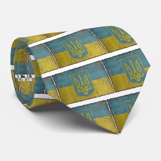 Cravate L'Ukraine vintage (Roulé)