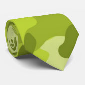 Cravate Lumière, Camo vert citron, Camouflage (Roulé)