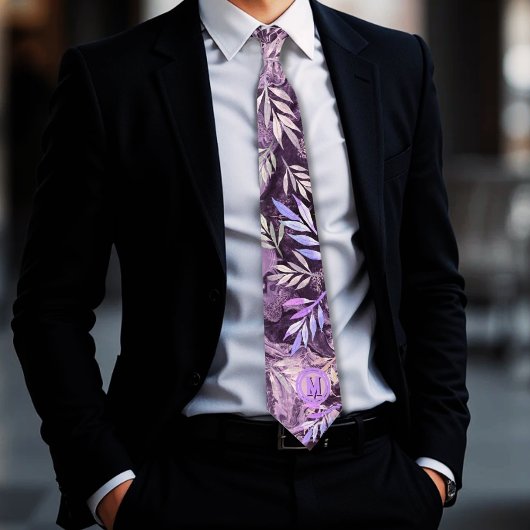 Cravate Lumière en pierre rose violet