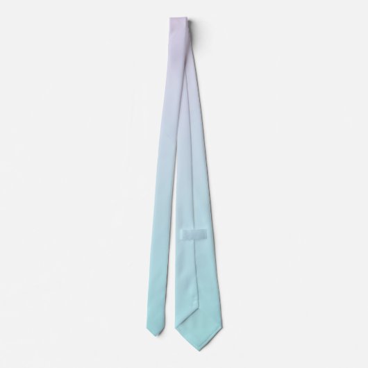 Cravate Lumière Magenta Rose et doux Aqua Cyan Gradient (Dos)
