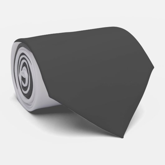 Cravate Lumière moderne à gris foncé Monotone Gradient (Roulé)