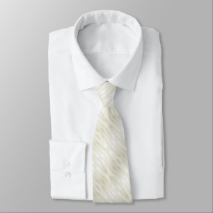 Cravate Lumière noble texturée beige et blanc