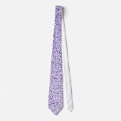 Cravate Lumière ultra violette paillettes violettes scinti (Devant)