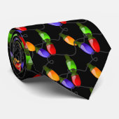 Cravate Lumières de Cravate-Noël pour hommes (Roulé)