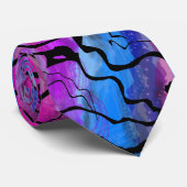 Cravate Lumières du nord abstraites (Roulé)
