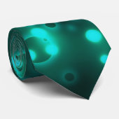 Cravate Lumières turquoises (Roulé)