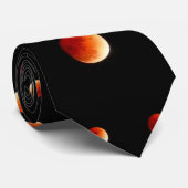 Cravate Lunaire Eclipse - lune de sang (Roulé)
