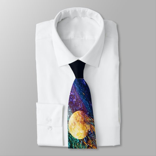 Cravate "Lune ardente #2 (Attaché)