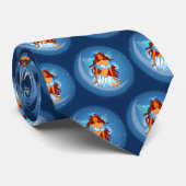 Cravate Lune de nuit Fairy Bleu (Roulé)