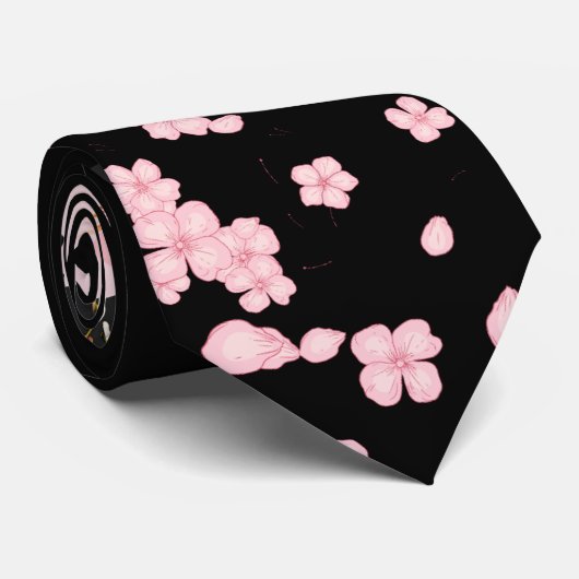 Cravate Lune d'or Sakura (Roulé)