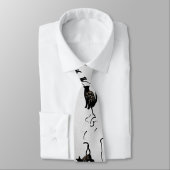 Cravate Lune ombragée (Attaché)