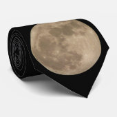 Cravate Lune Pleine lune Ceckties Cadeaux Lune Hom (Roulé)