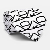 Cravate lunettes de plongée et tuba (Roulé)