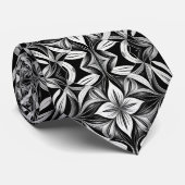 Cravate L'unité du noir et blanc (Roulé)