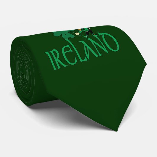 Cravate Lutin irlandais petit d'Irlande (Roulé)