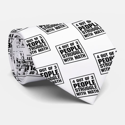 Cravate Lutte avec des maths drôles (Roulé)