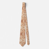 Cravate Luxe Faux Soie | Col Rose Gold Geode (Devant)